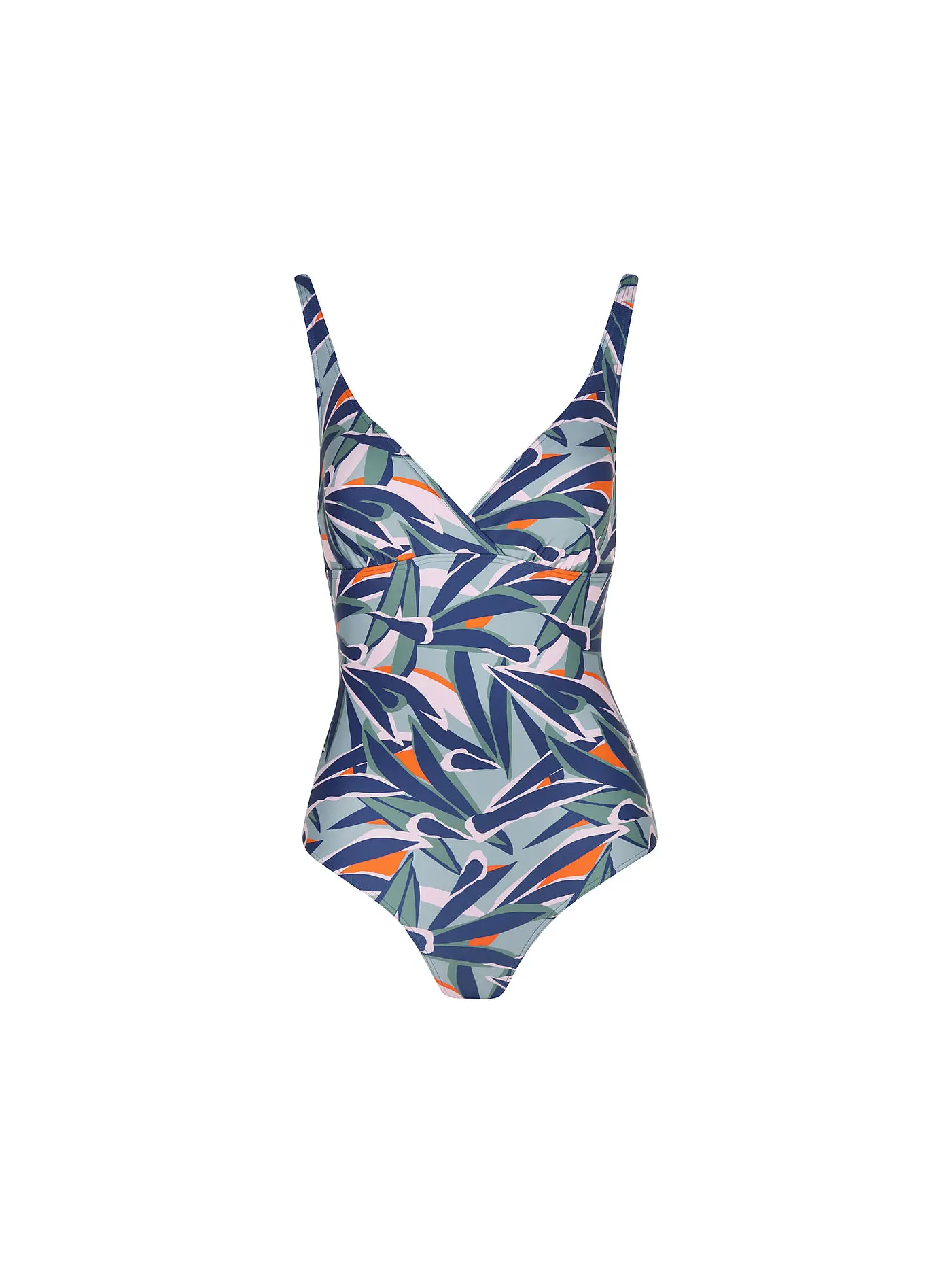 HOT STUFF |  Damen Badeanzug V-Neck | hellgrün